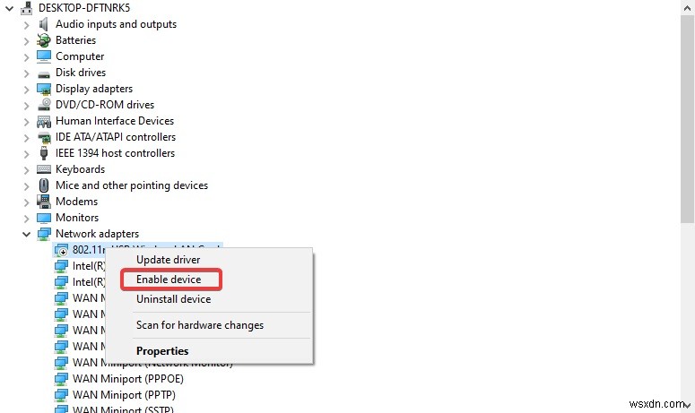 Windows 10에서 누락된 무선 어댑터 문제 해결 – PCASTA
