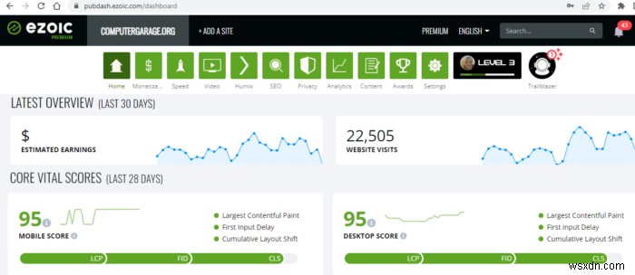 Ezoic으로 Web Core Vital Score를 향상시키는 17가지 팁 {지금 95점 이상 받기}