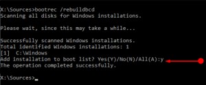 Windows 10에서 Bootmgr 이미지가 손상되면 어떻게 수정합니까?