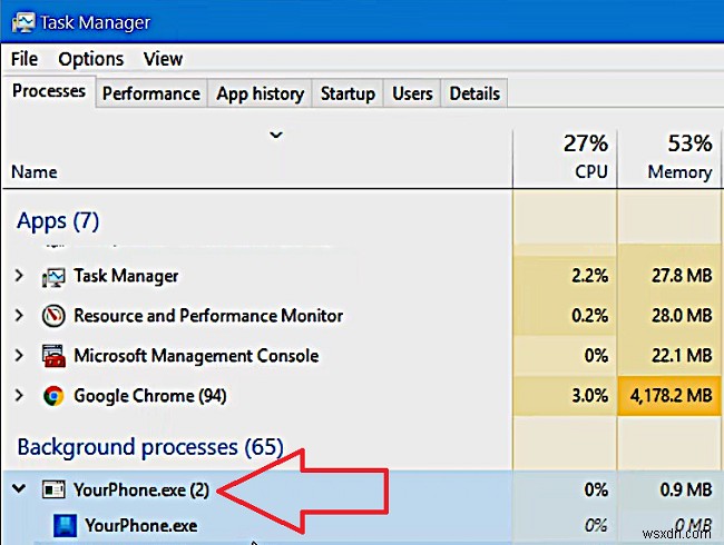 YourPhone.exe Windows 10이란 무엇이며 비활성화할 수 있습니까?