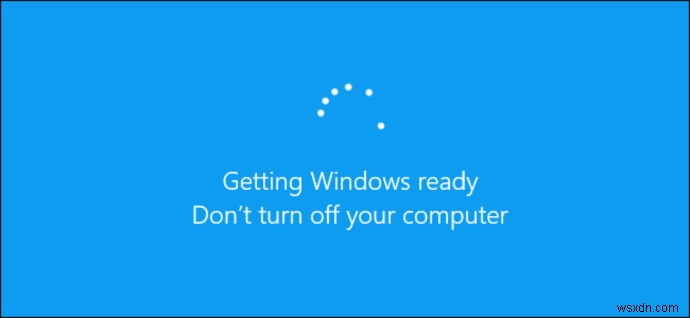 Windows 10 버전 2004용 기능 업데이트가 0퍼센트에서 멈춤