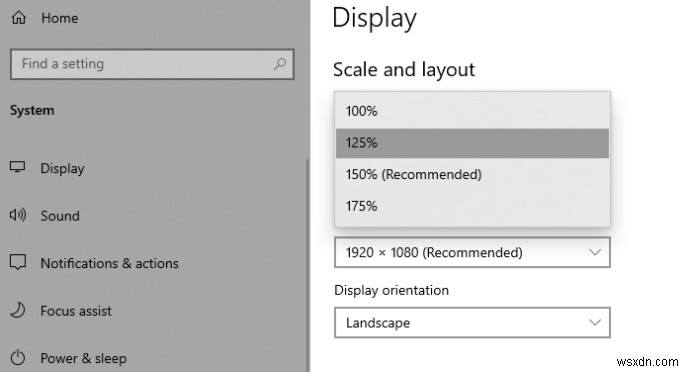 Windows 10에서 텍스트 크기를 변경하는 방법