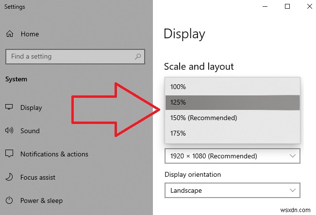 Windows 10에서 텍스트 크기를 변경하는 방법