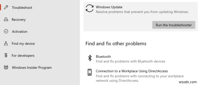 Windows 10 버전 1903 기능 업데이트 설치 실패