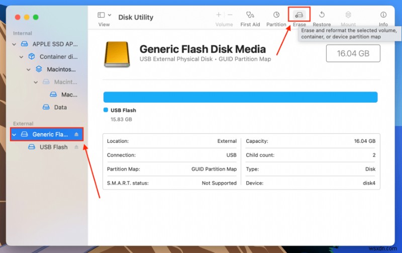 데이터 손실 없이 Mac에서 USB 드라이브를 FAT32로 포맷하는 방법 