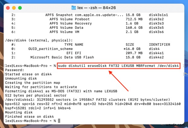 데이터 손실 없이 Mac에서 USB 드라이브를 FAT32로 포맷하는 방법 