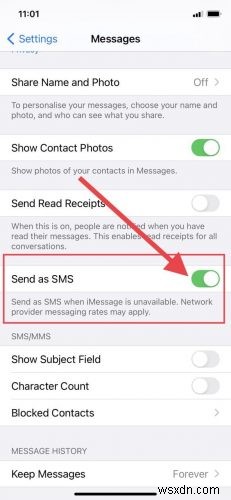 SMS 메시지를 자동으로 전송하여 iMessage 다운 시간을 줄이는 방법 
