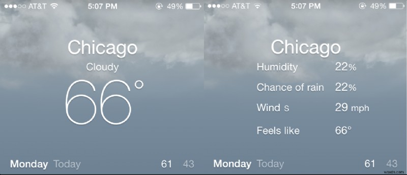 빠른 팁:iOS 7에서 추가 날씨 정보에 액세스