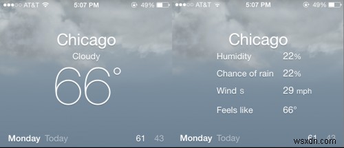 빠른 팁:iOS 7에서 추가 날씨 정보에 액세스