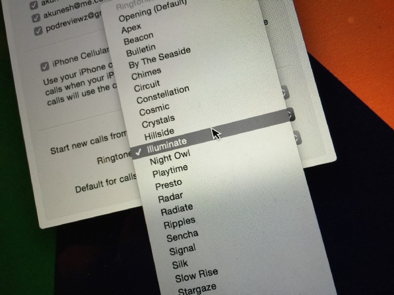31일간의 OS X 팁:FaceTime 벨소리 변경 