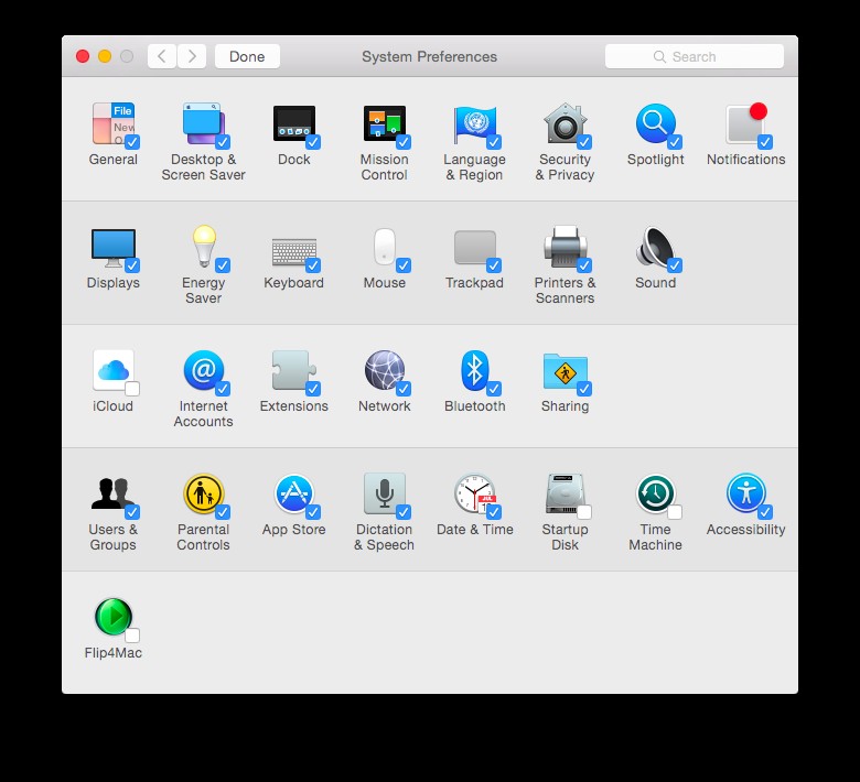 31일간의 OS X 팁:시스템 환경설정의 보기에서 환경설정 창 숨기기 