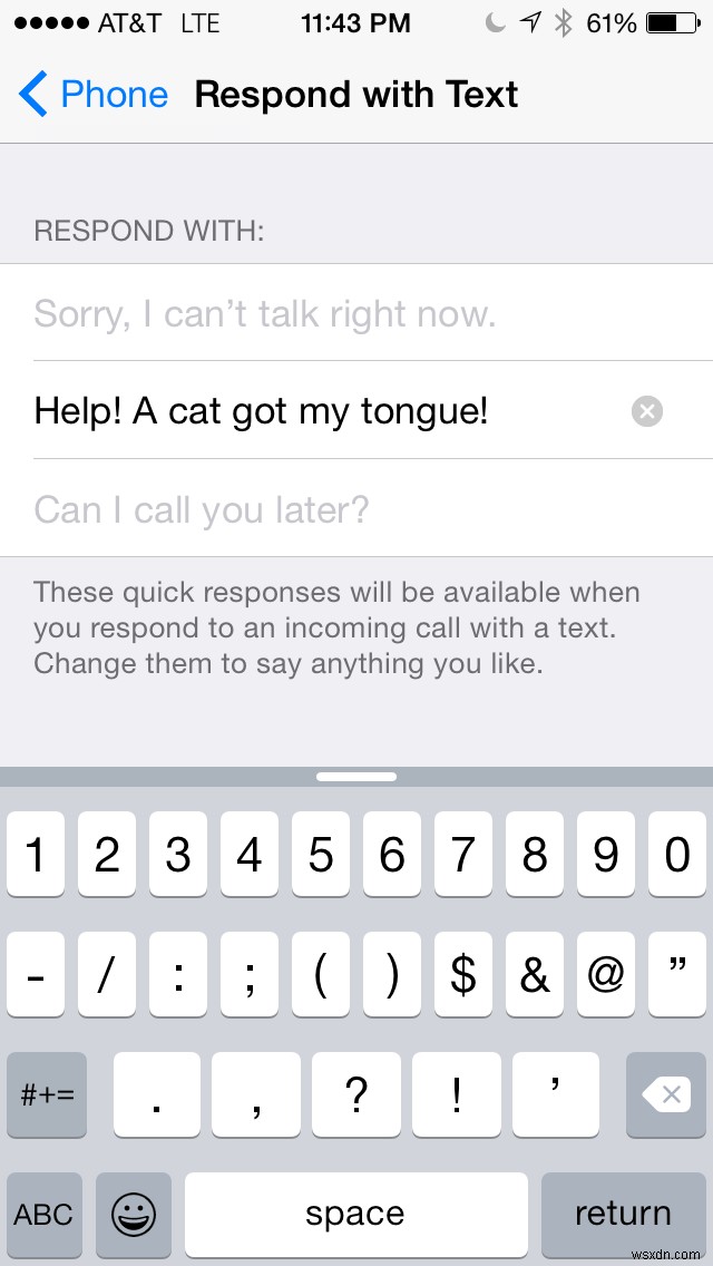 30일간의 iOS 팁:문자 메시지로 받지 못한 전화에 응답