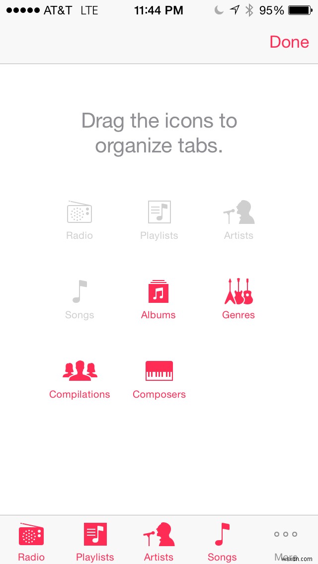 30일간의 iOS 팁:iPhone 음악 앱의 바로가기 도구 모음 재정렬