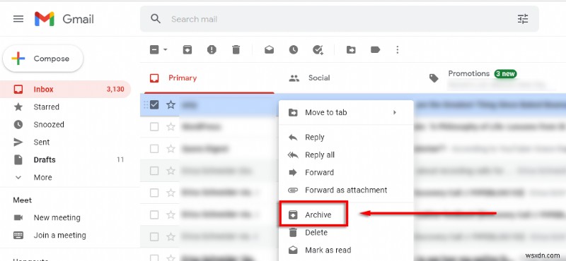 Gmail의 아카이브 작동 방식