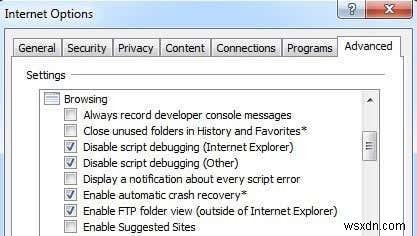 Internet Explorer에 문제가 발생하여 종료해야 하는 문제를 해결하는 방법 
