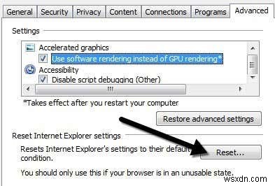 Internet Explorer에 문제가 발생하여 종료해야 하는 문제를 해결하는 방법 