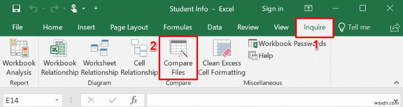 두 Excel 파일을 비교하고 차이점을 강조하는 방법