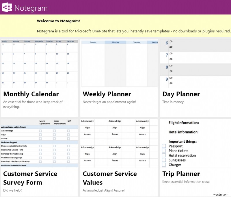 무료 OneNote 템플릿을 위한 5가지 최고의 사이트