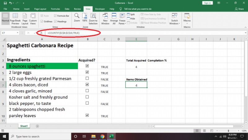 Excel에서 체크리스트를 만드는 방법