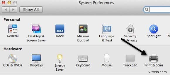 OS X에서  프린터용 소프트웨어를 설치할 수 없음  수정