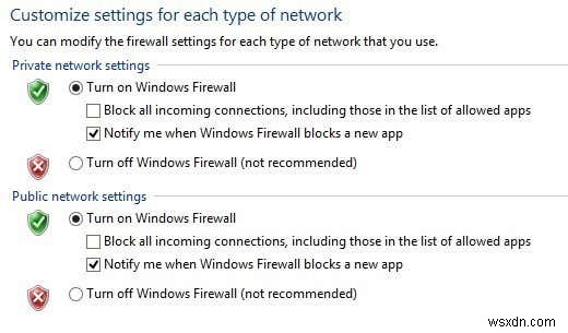 Windows 10 방화벽 규칙 및 설정 조정 