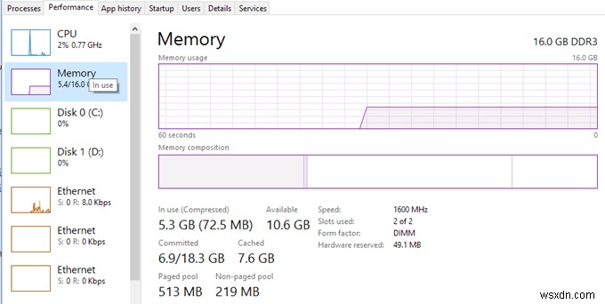 Windows 10에서 100% 디스크 사용량 문제 해결