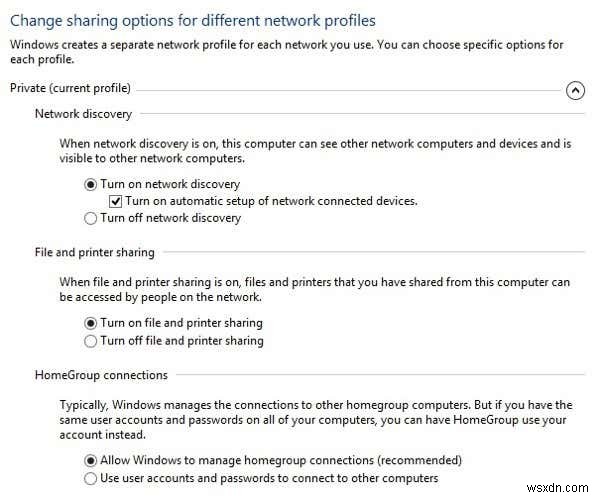 Windows 7, 8 및 10에서 공용 네트워크에서 사설 네트워크로 변경 