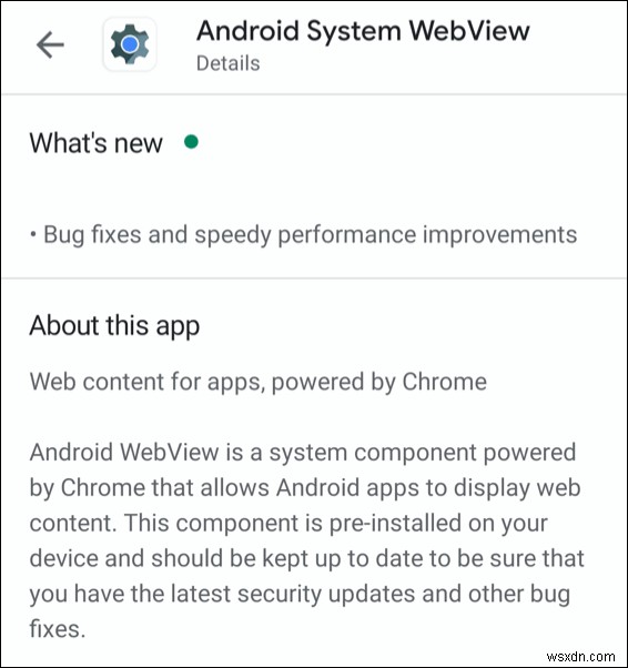 Android 시스템 WebView란 무엇입니까?