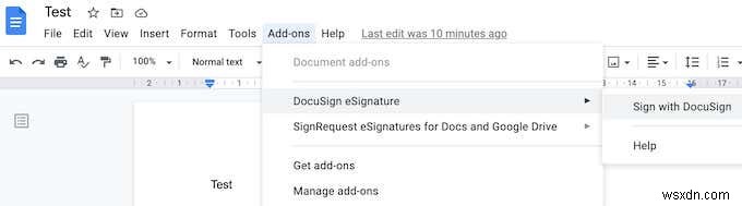 Google 문서도구에 서명을 삽입하는 방법
