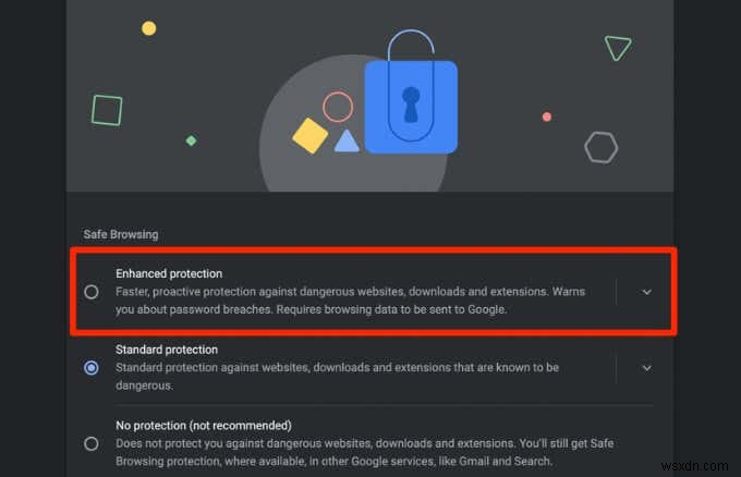 Chrome의 향상된 보호 기능이란 무엇이며 어떻게 활성화합니까?