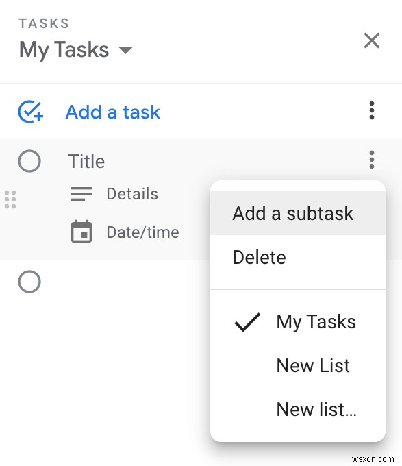 Google Tasks 사용 방법 – 시작 안내서