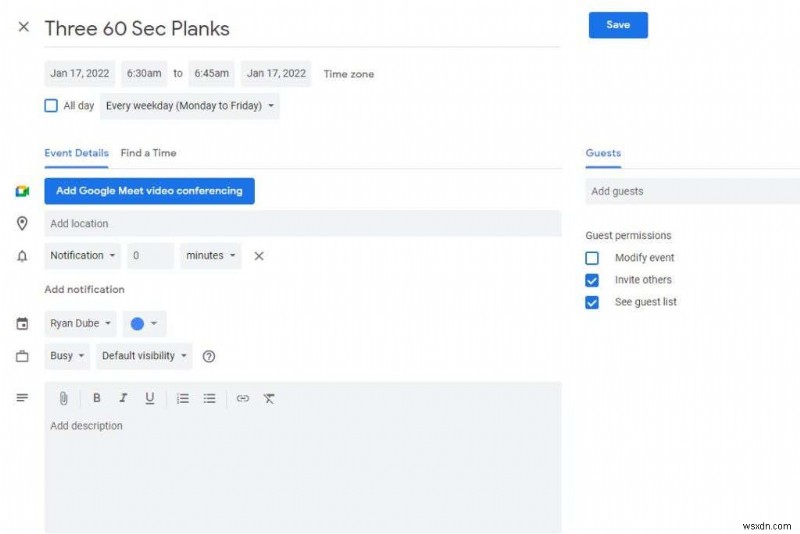 원자 습관을 지원하기 위해 Google 캘린더 알림을 사용하는 방법