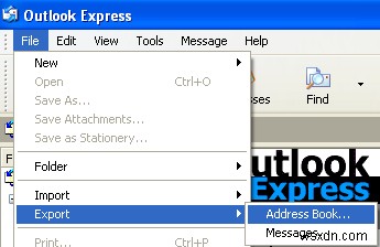 Outlook, Outlook Express 및 Windows Live 메일에서 연락처 내보내기