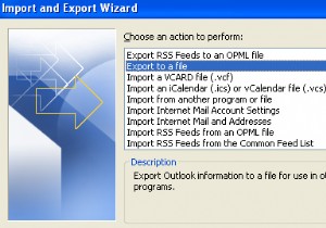 Outlook, Outlook Express 및 Windows Live 메일에서 연락처 내보내기