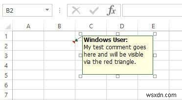 Excel 워크시트 셀에 주석을 추가하는 방법