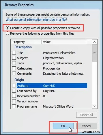 Microsoft Office 문서에서 개인 메타데이터를 완전히 삭제하는 방법 