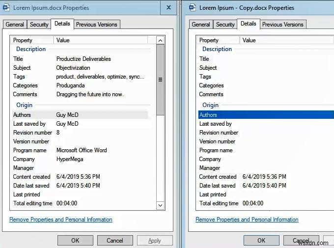 Microsoft Office 문서에서 개인 메타데이터를 완전히 삭제하는 방법 