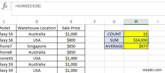Excel에서 COUNTIFS, SUMIFS, AVERAGEIFS를 사용하는 방법 