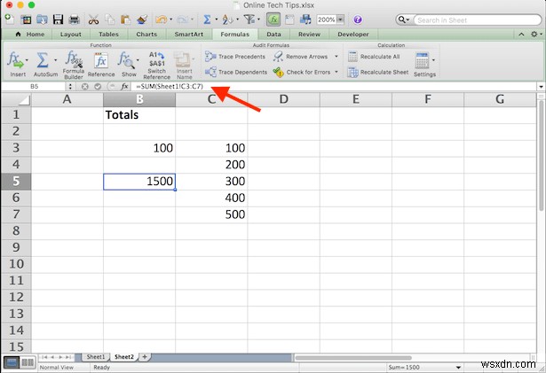 Excel에서 시트와 통합 문서 간의 셀 연결
