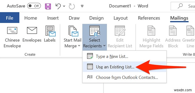 Excel 스프레드시트에서 Word의 레이블을 만드는 방법