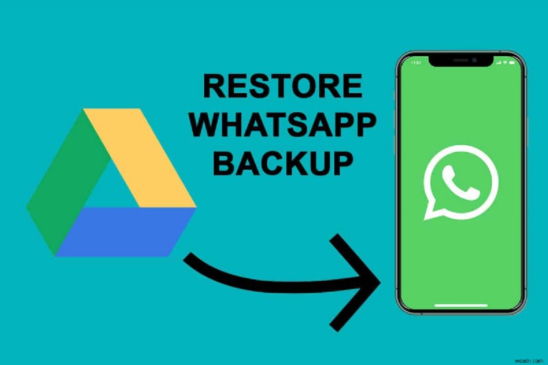 Whatsapp 백업을 Google 드라이브에서 iPhone으로 복원하는 방법