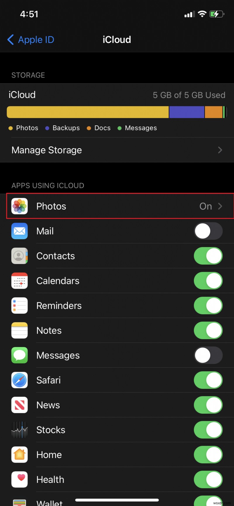 iCloud 사진이 PC에 동기화되지 않는 문제 수정