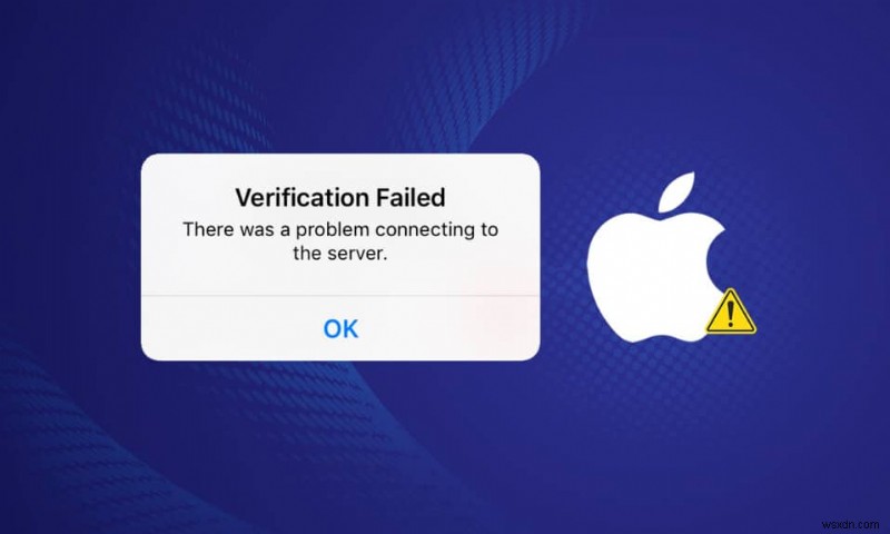 Apple ID 서버 연결 오류 확인 실패 수정