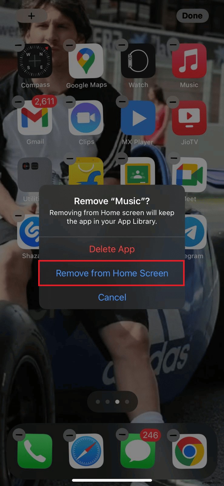 iPhone의 홈 화면에 앱을 다시 넣는 방법 