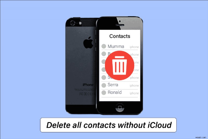 iCloud 없이 iPhone 5에서 모든 연락처를 삭제하는 방법