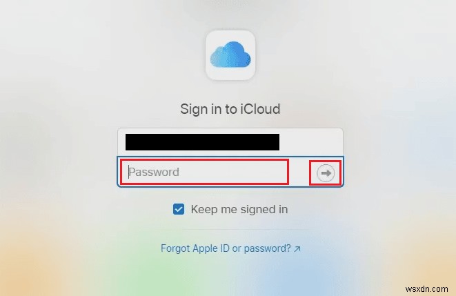 iCloud 계정에 로그인하는 방법