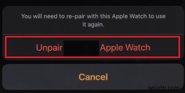 Apple Watch에서 Apple ID를 제거하는 방법