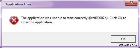 응용 프로그램 오류 0xc000007b를 수정하는 방법 