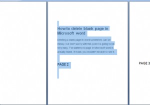 Microsoft Word에서 빈 페이지를 삭제하는 방법 