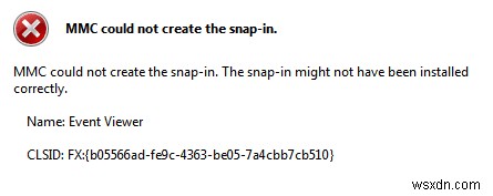 MMC에서 스냅인을 만들 수 없는 문제를 해결하는 방법 